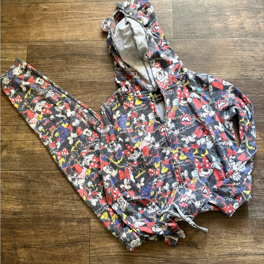 Disney Character Print Hoodie romper